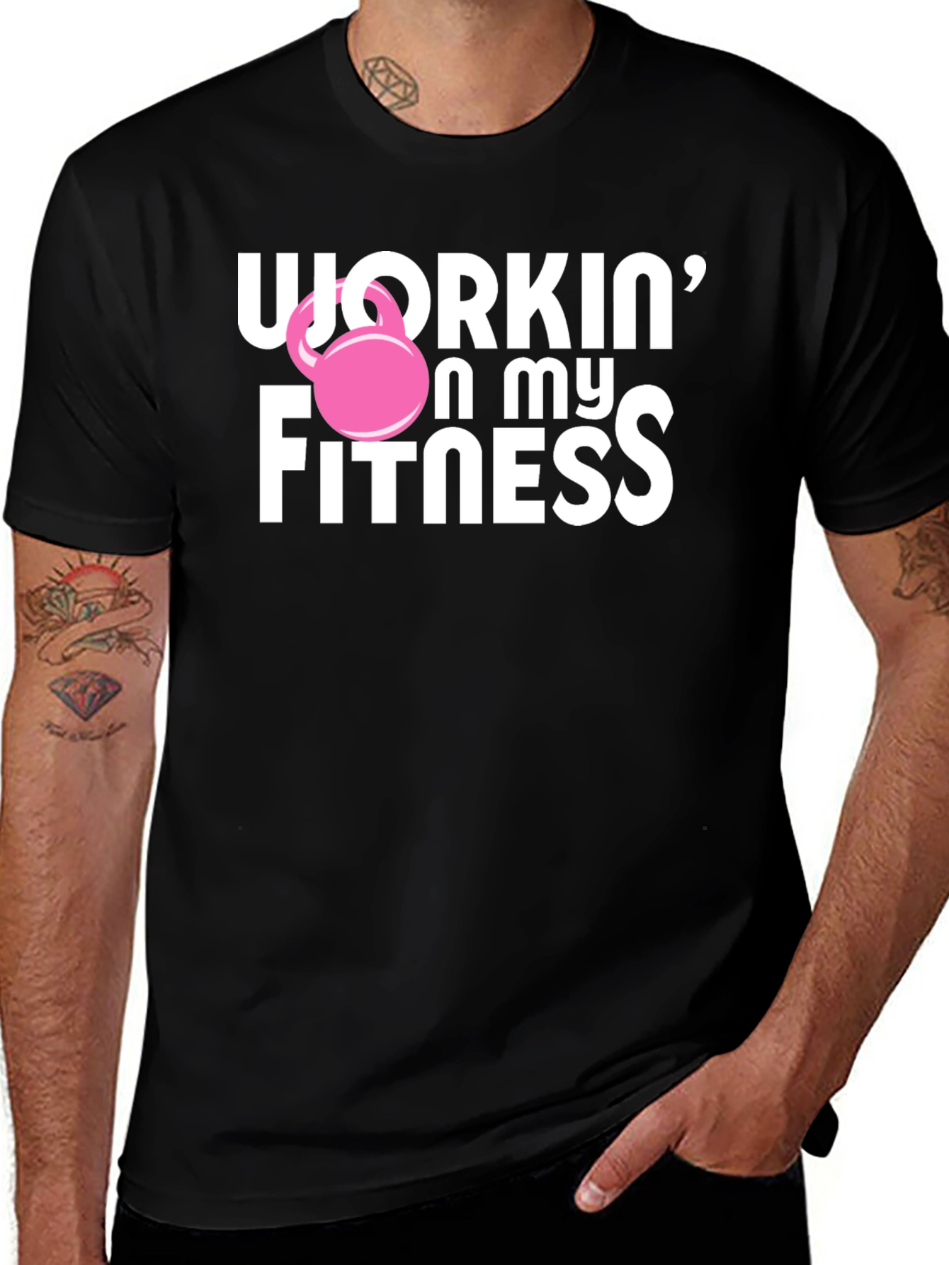 Workin on My Fitness Graphic T-Shirt