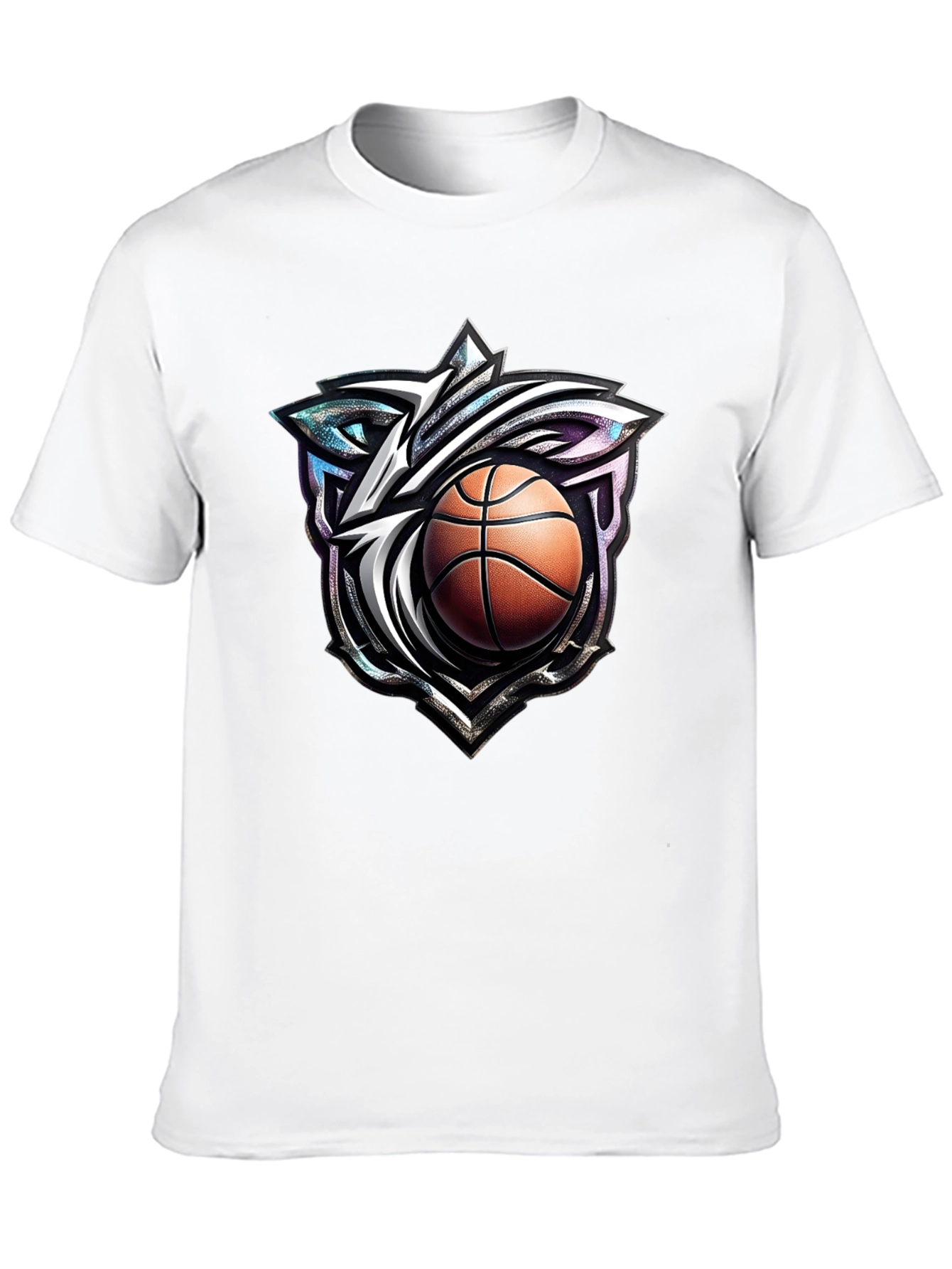 Basketball Wolf Graphic T-Shirt