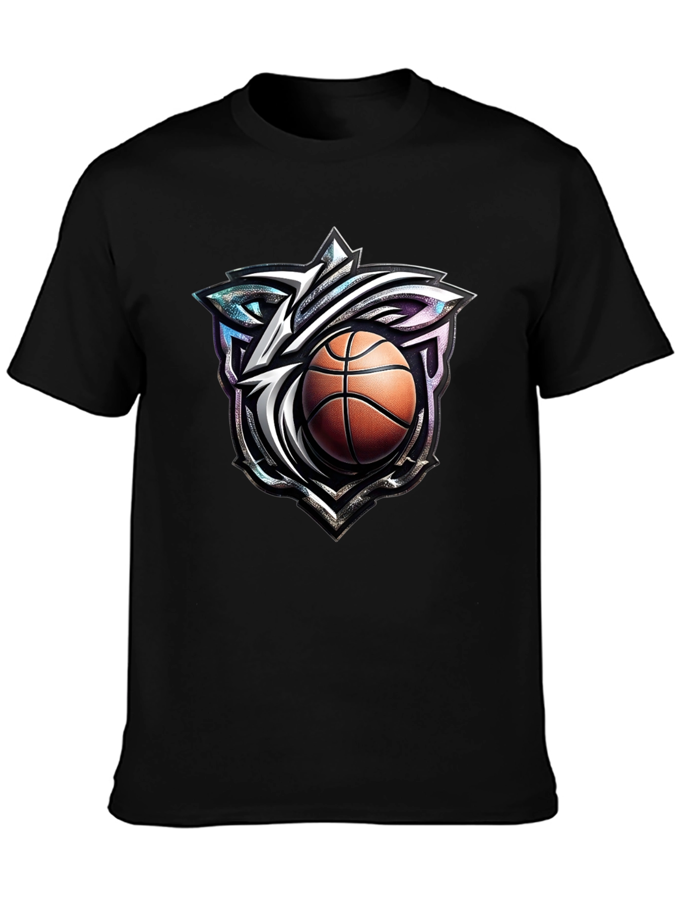 Basketball Wolf Graphic T-Shirt