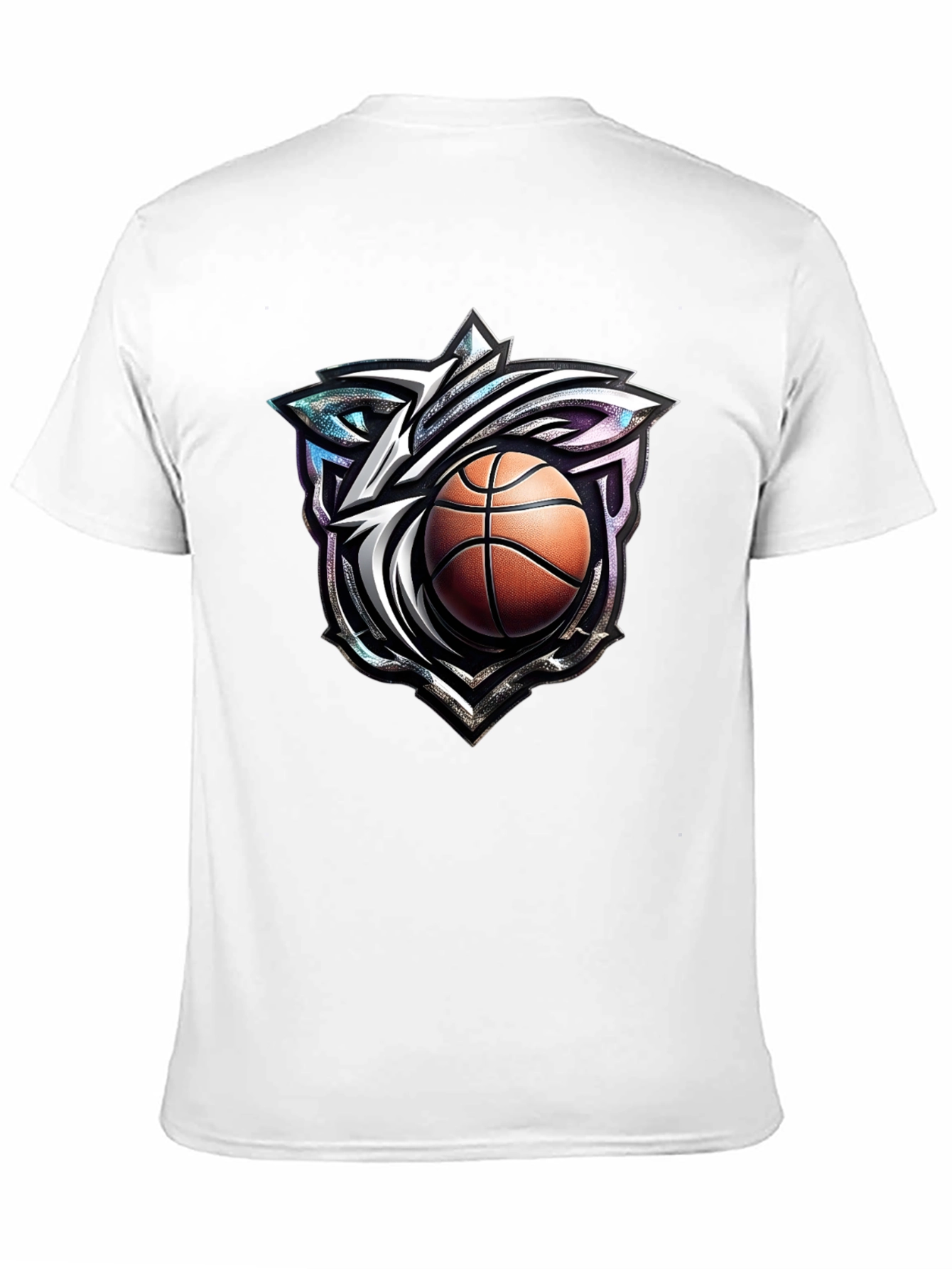 Basketball Wolf Graphic T-Shirt