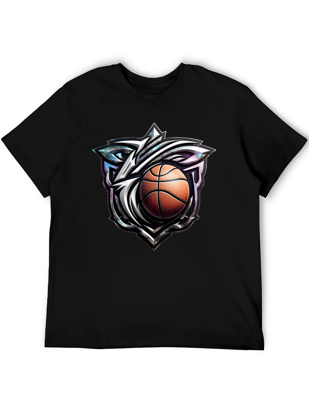 Basketball Wolf Graphic T-Shirt