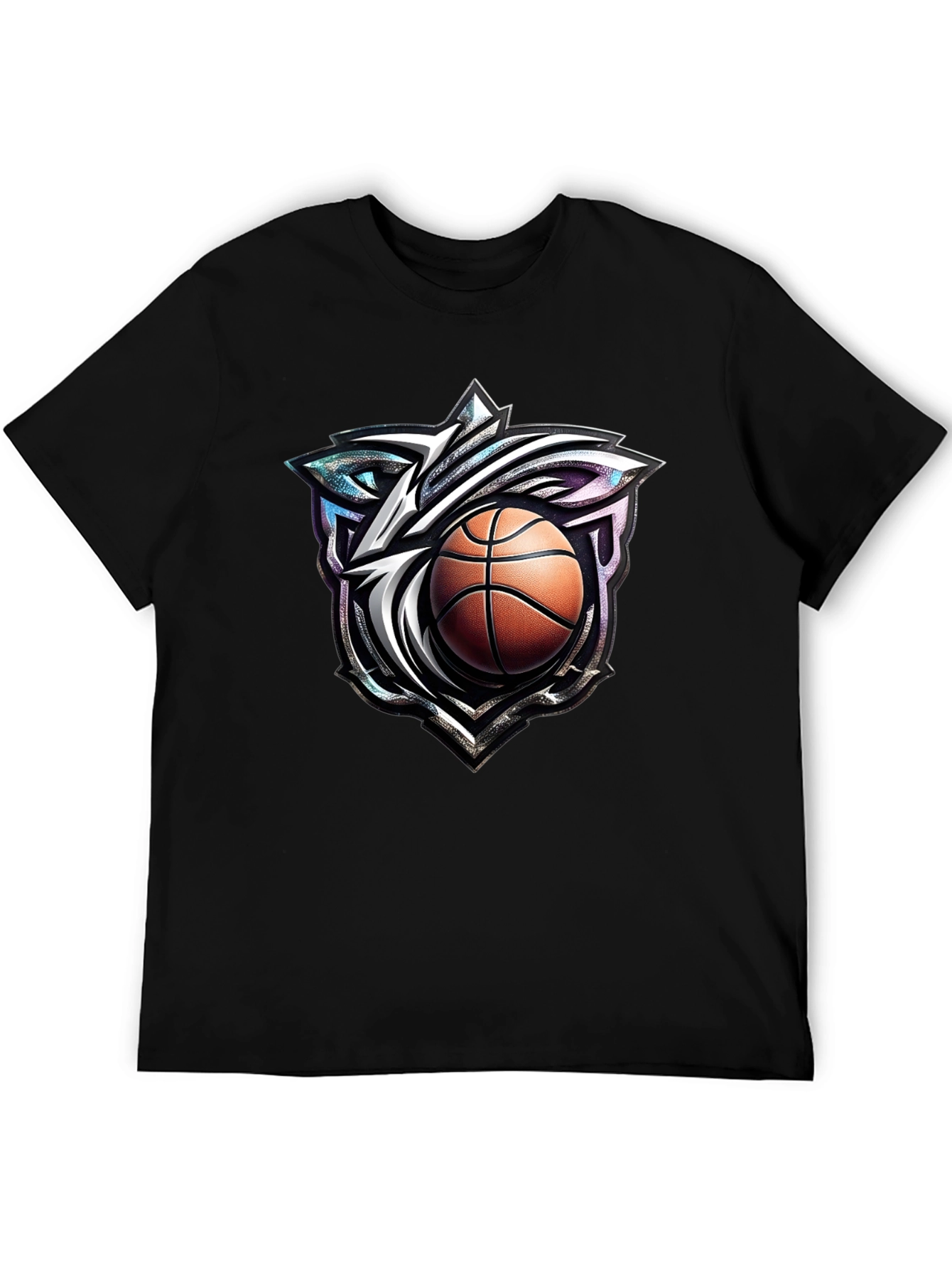 Basketball Wolf Graphic T-Shirt