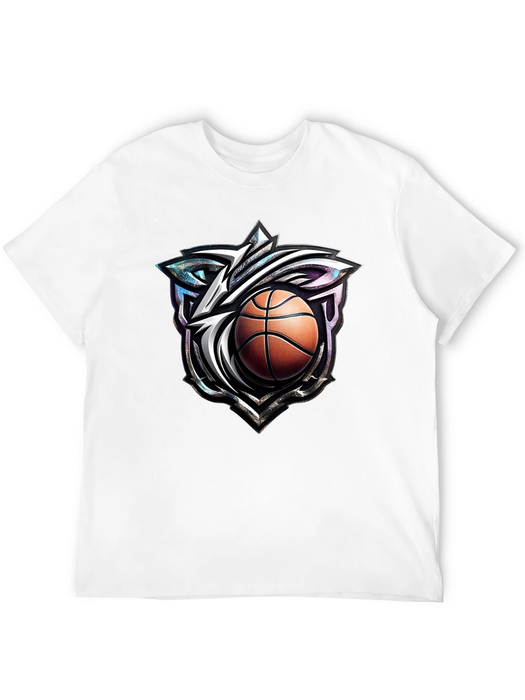 Basketball Wolf Graphic T-Shirt