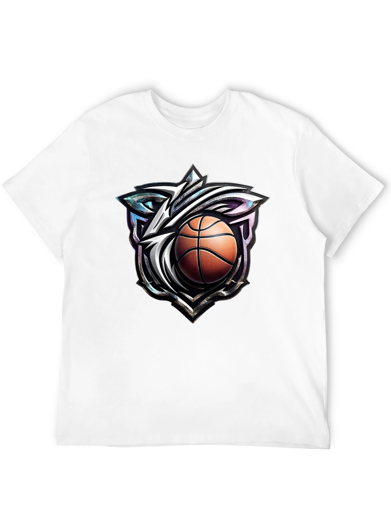 Basketball Wolf Graphic T-Shirt