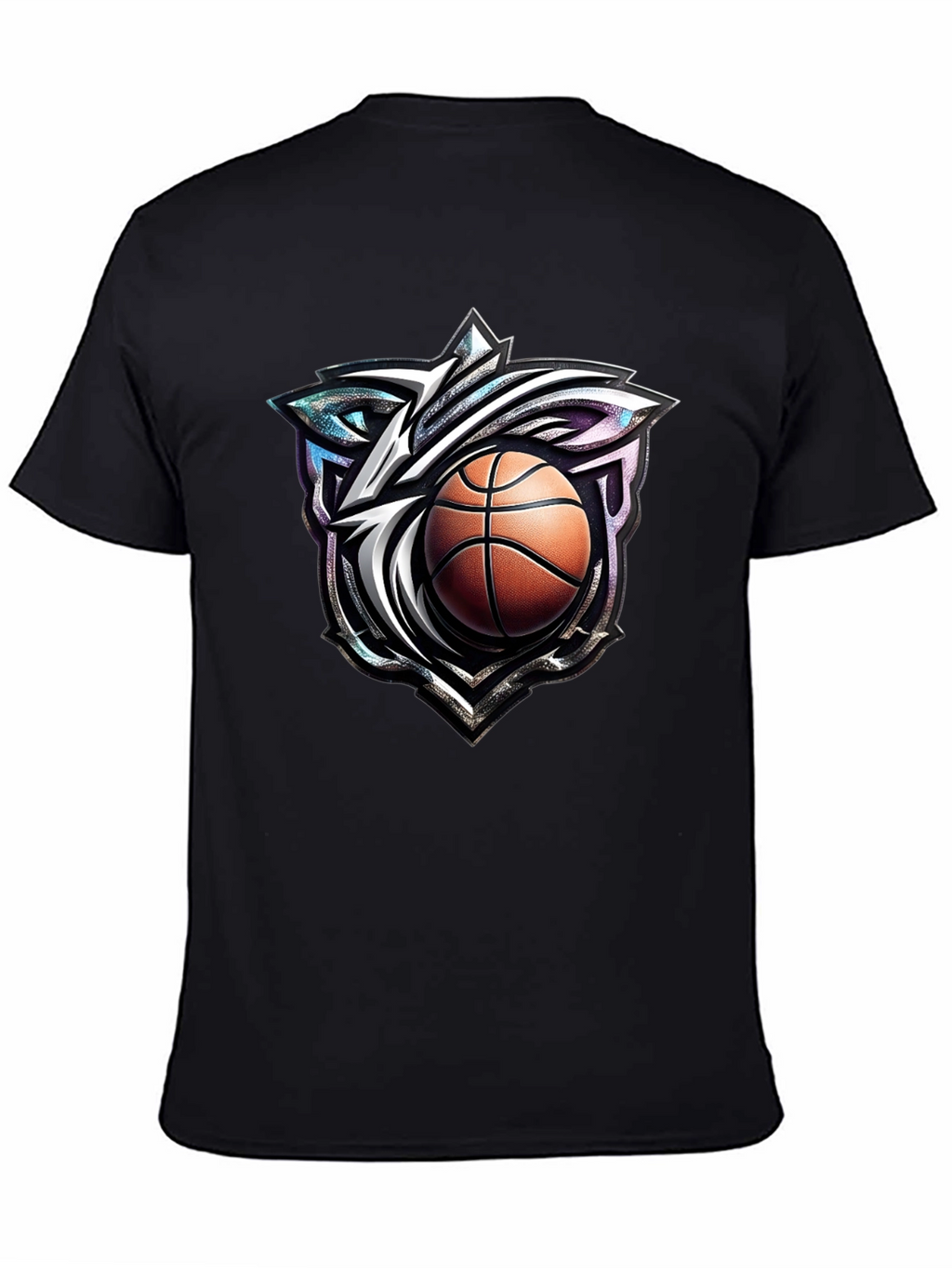 Basketball Wolf Graphic T-Shirt
