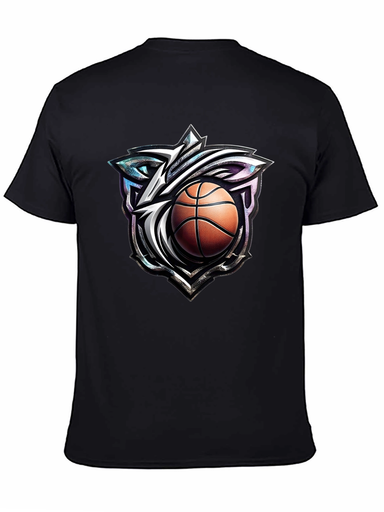 Basketball Wolf Graphic T-Shirt