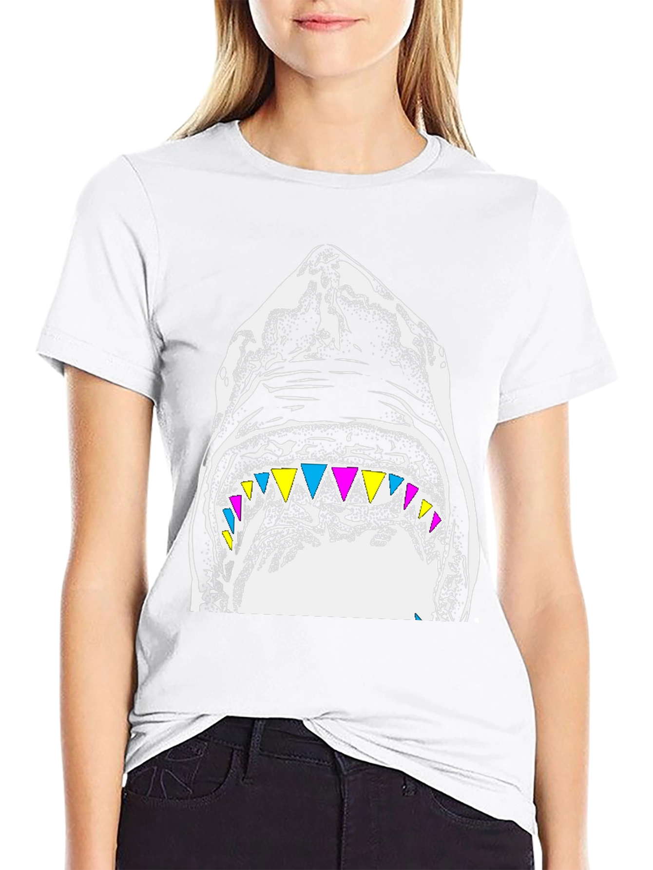 Shark Graphic Black T-Shirt