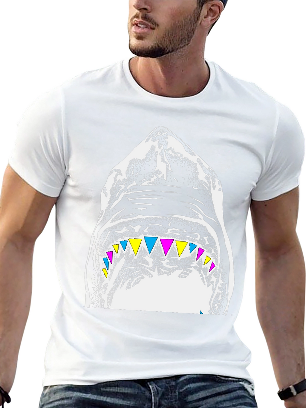 Shark Graphic Black T-Shirt