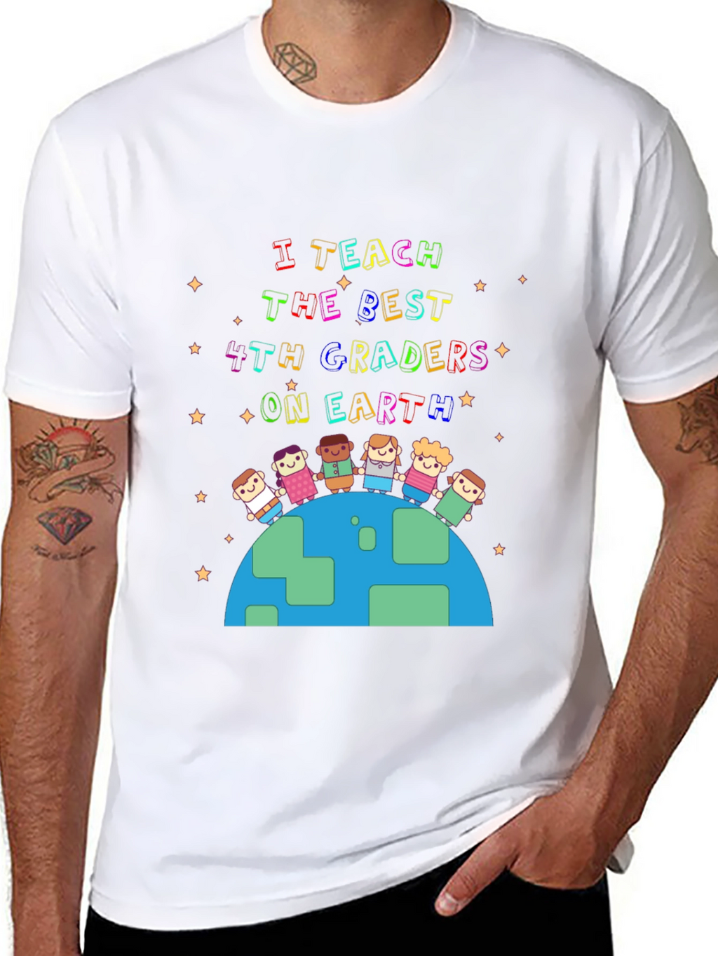 I Teach the Best 4th Graders T-Shirt