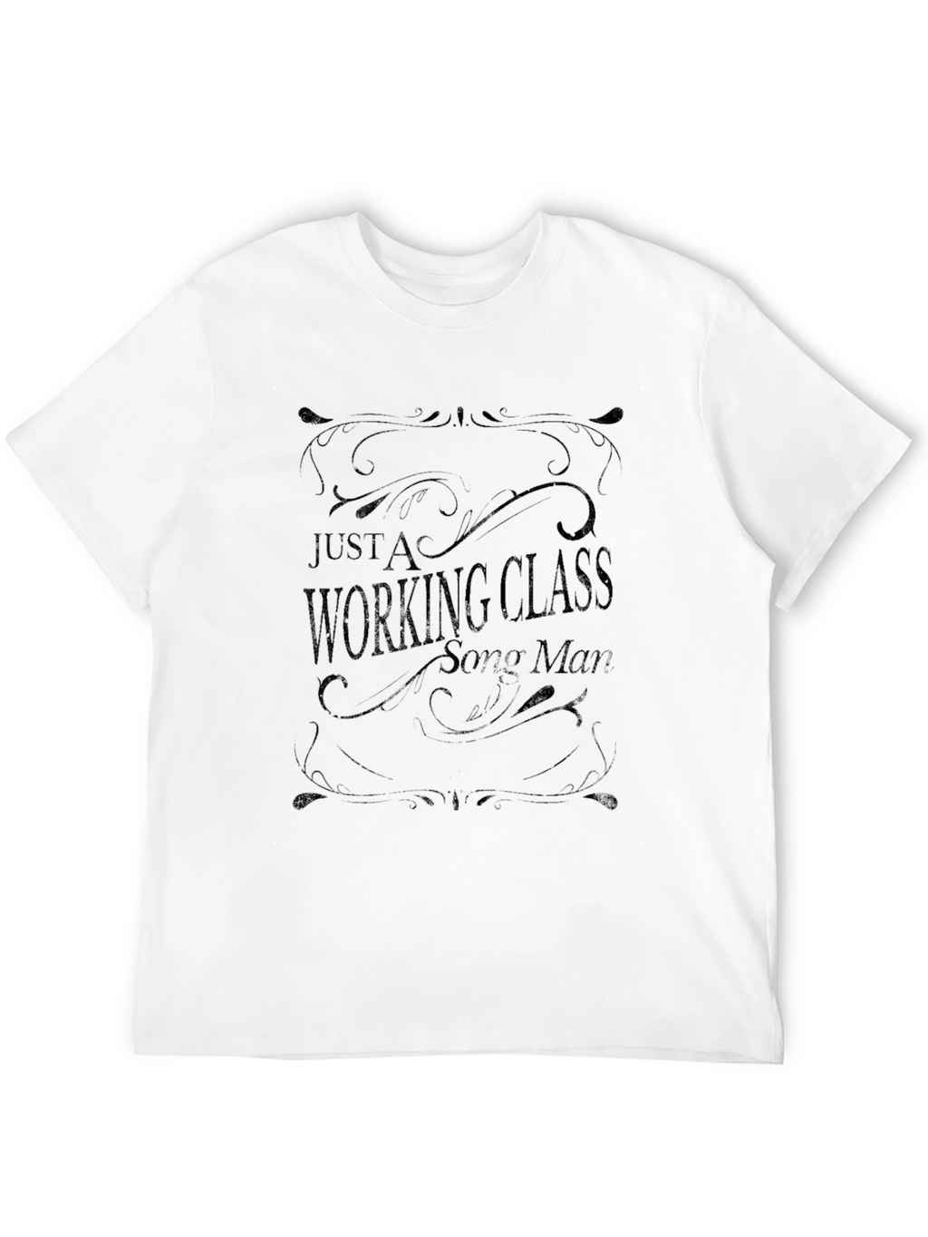 Working Class Song Man Black T-Shirt