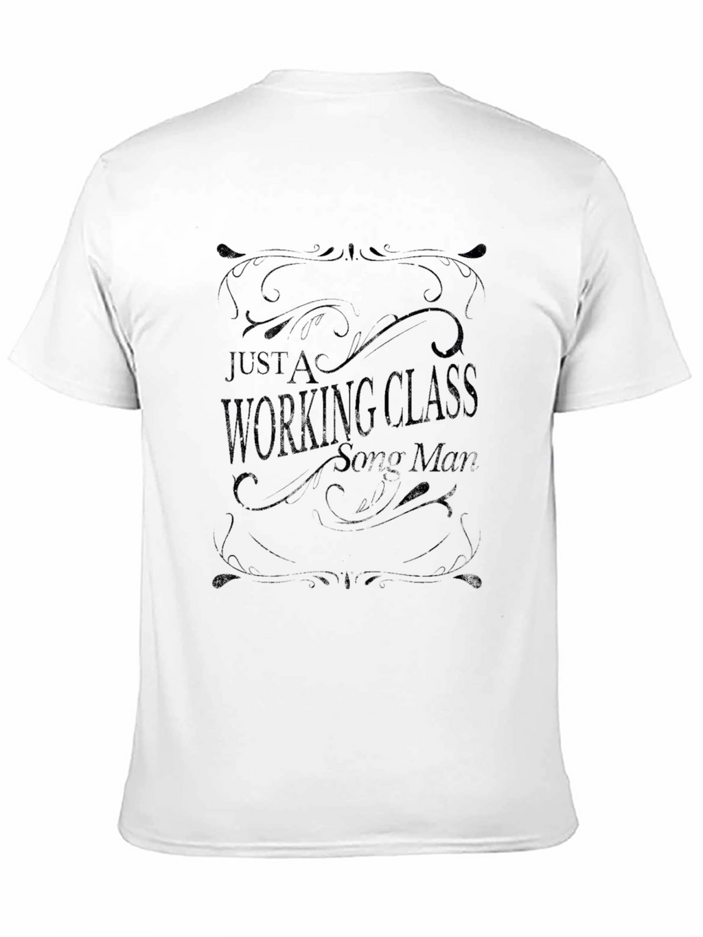 Working Class Song Man Black T-Shirt