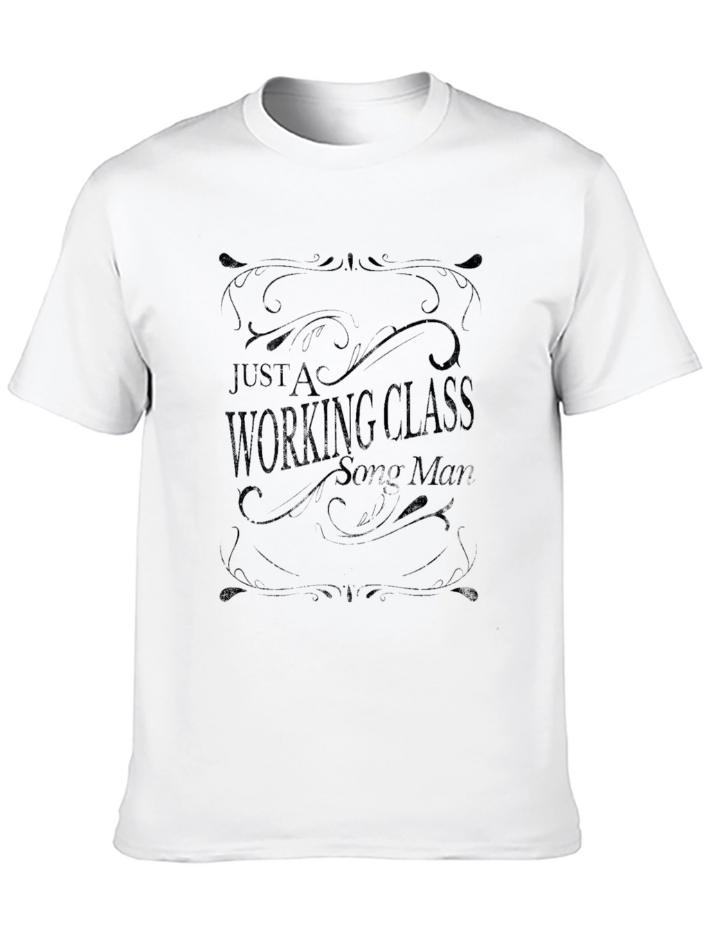 Working Class Song Man Black T-Shirt