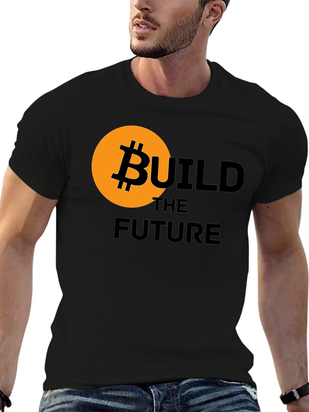 Bitcoin Build the Future Graphic Tee - Black