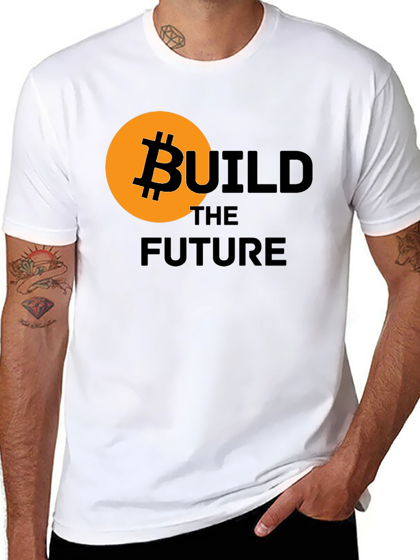 Bitcoin Build the Future Graphic Tee - Black