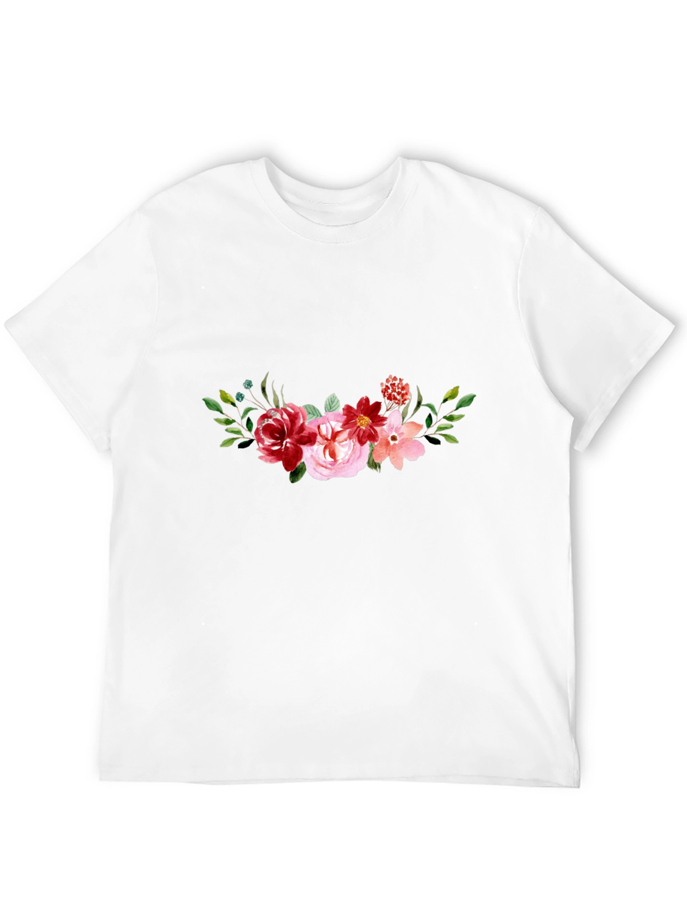 Floral Black T-Shirt