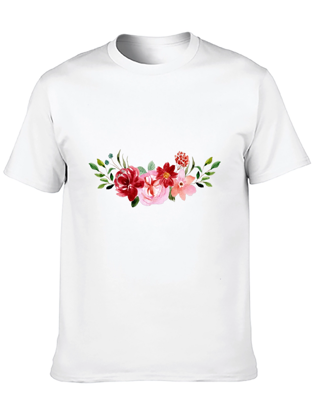 Floral Black T-Shirt