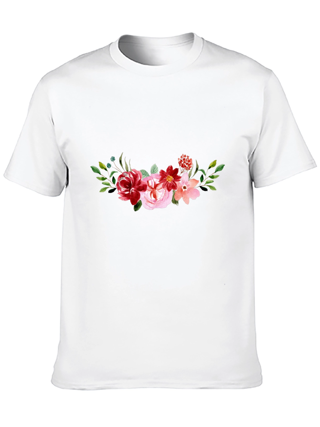 Floral Black T-Shirt