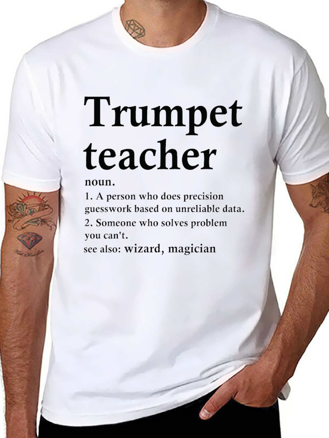 Trumpet Teacher Definition T-Shirt - Musician Gift