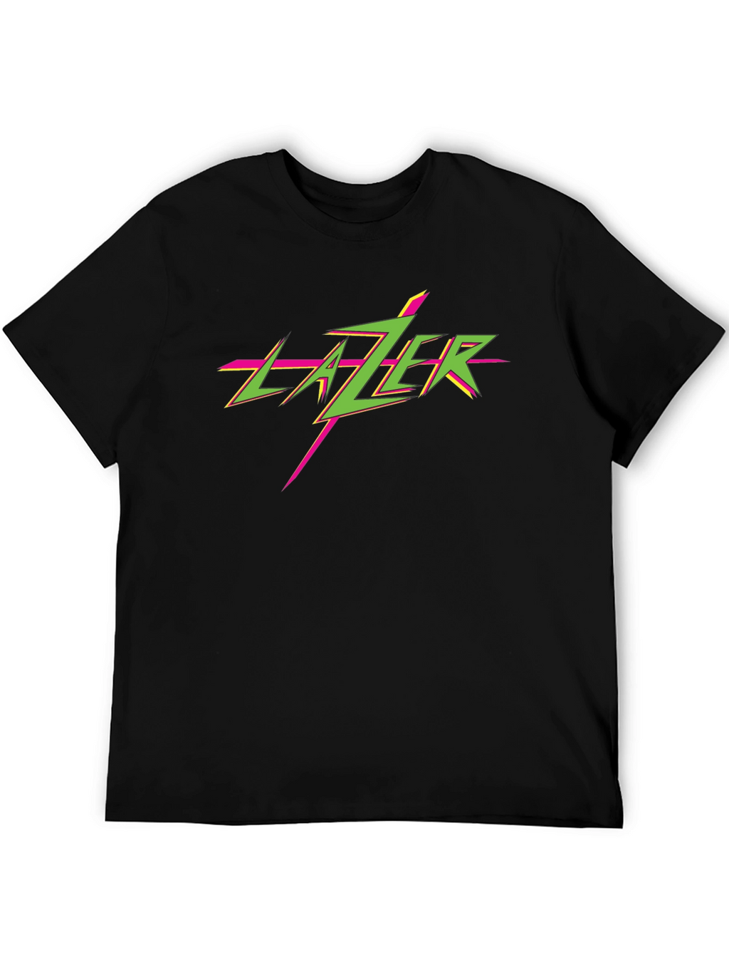 Retro Lazer T-Shirt - Black Graphic Tee