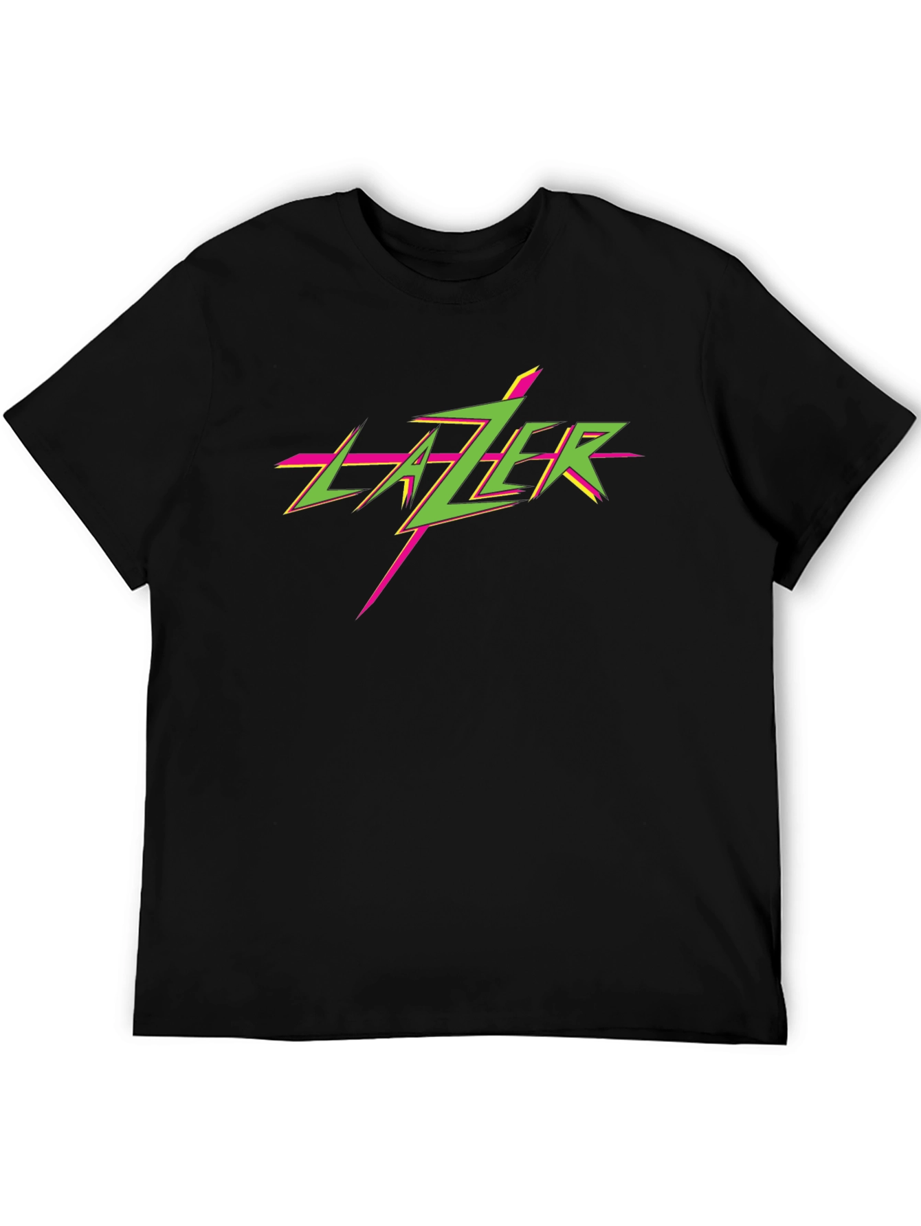 Retro Lazer T-Shirt - Black Graphic Tee
