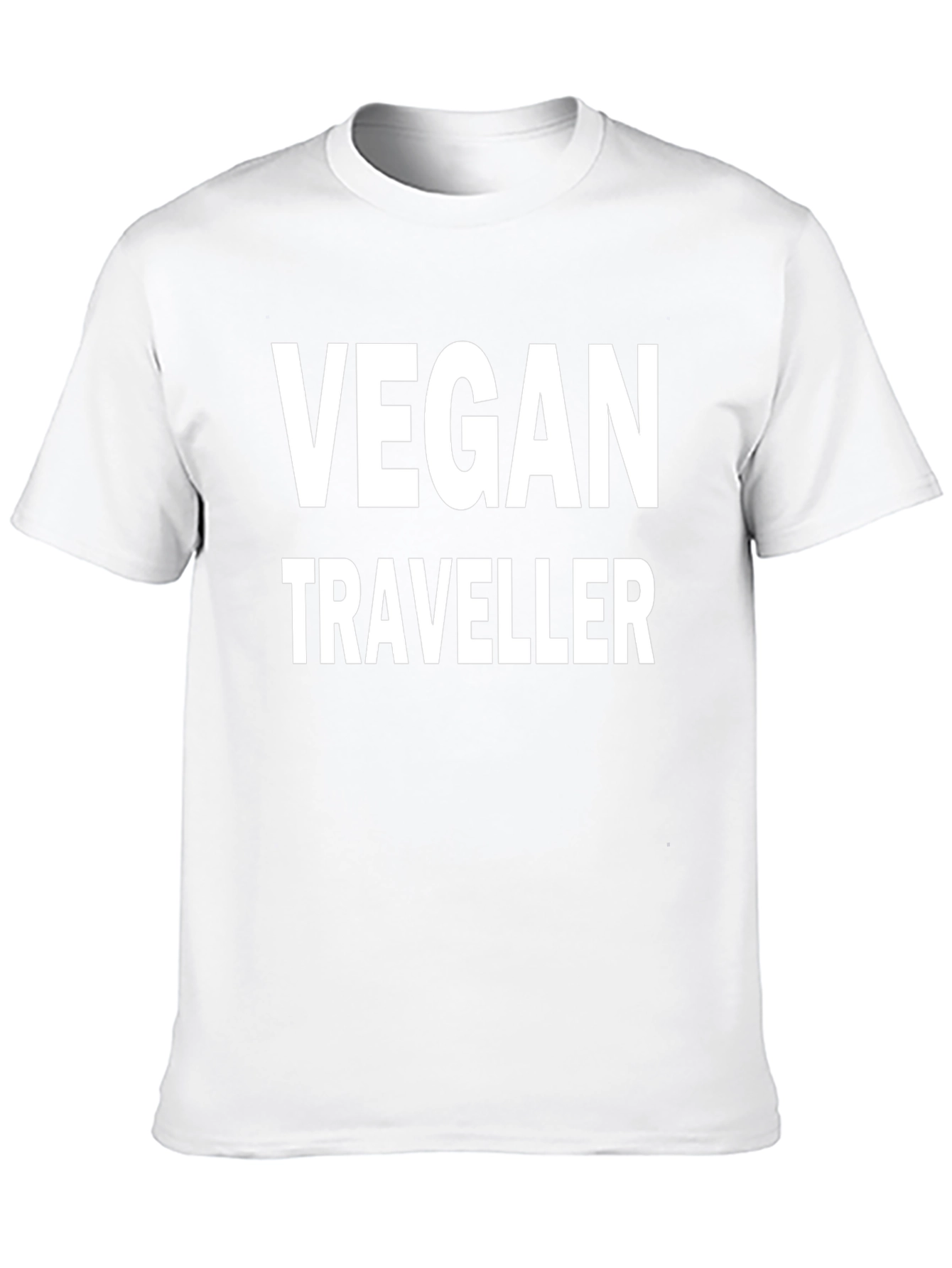 Vegan Traveller T-Shirt - Black Bold Print