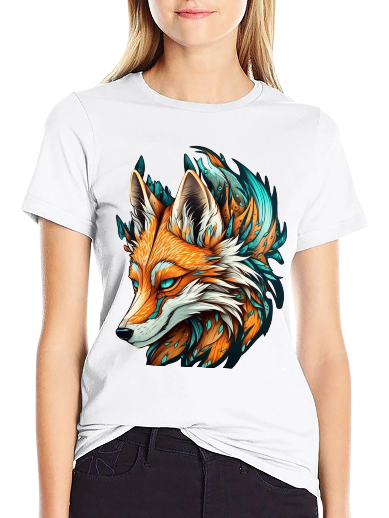Fox Graphic Tee - Black T-Shirt Cool Design