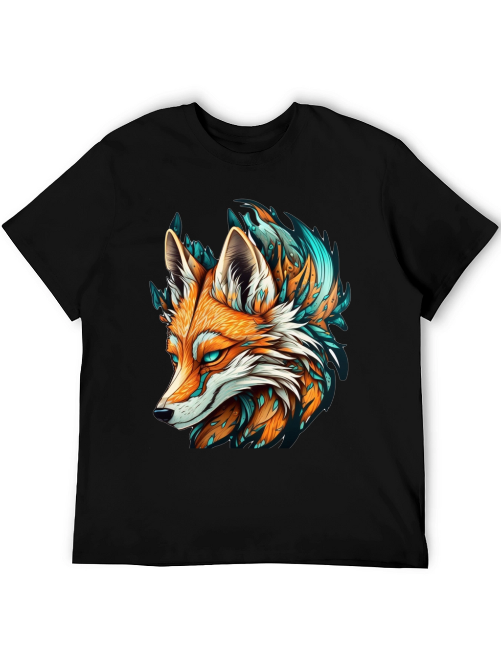 Fox Graphic Tee - Black T-Shirt Cool Design