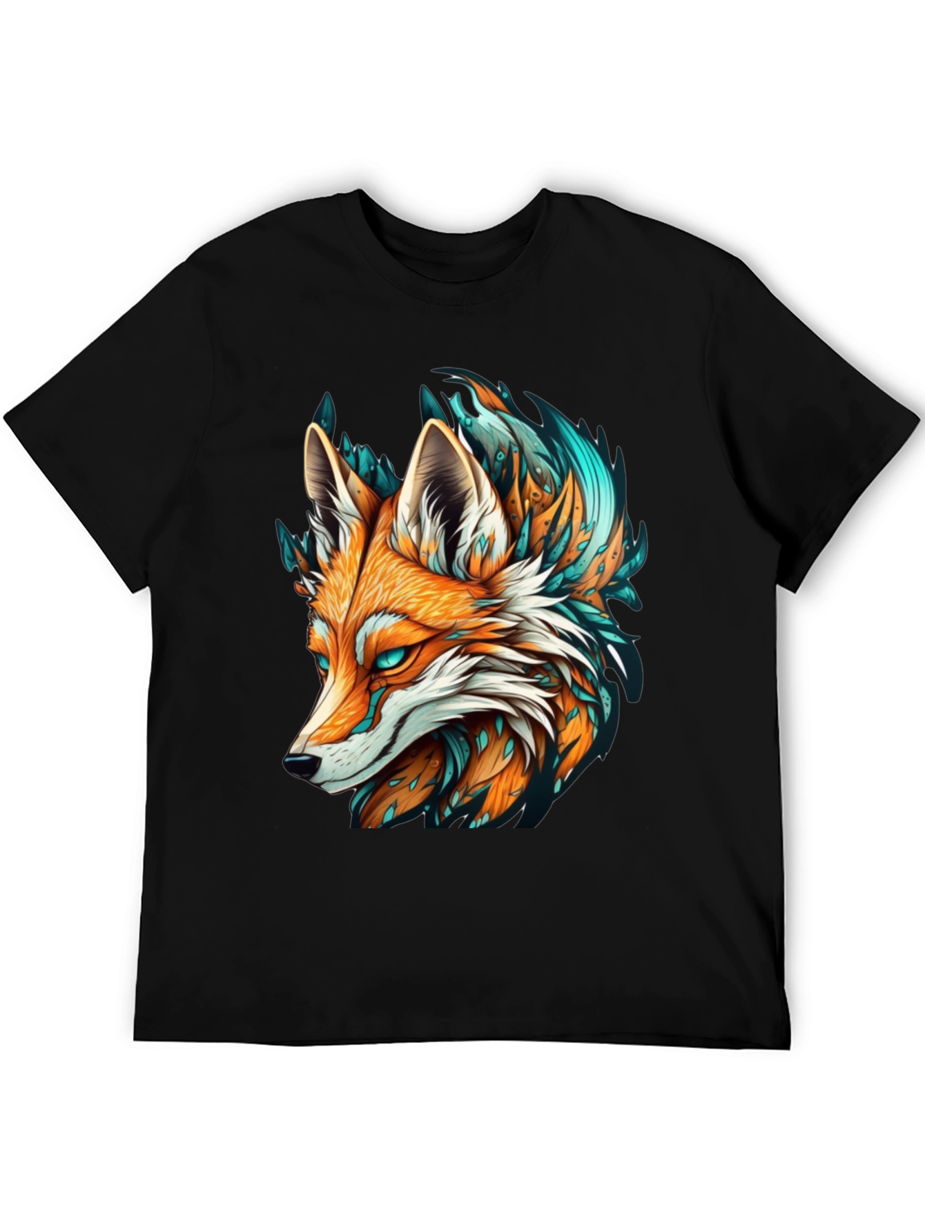 Fox Graphic Tee - Black T-Shirt Cool Design