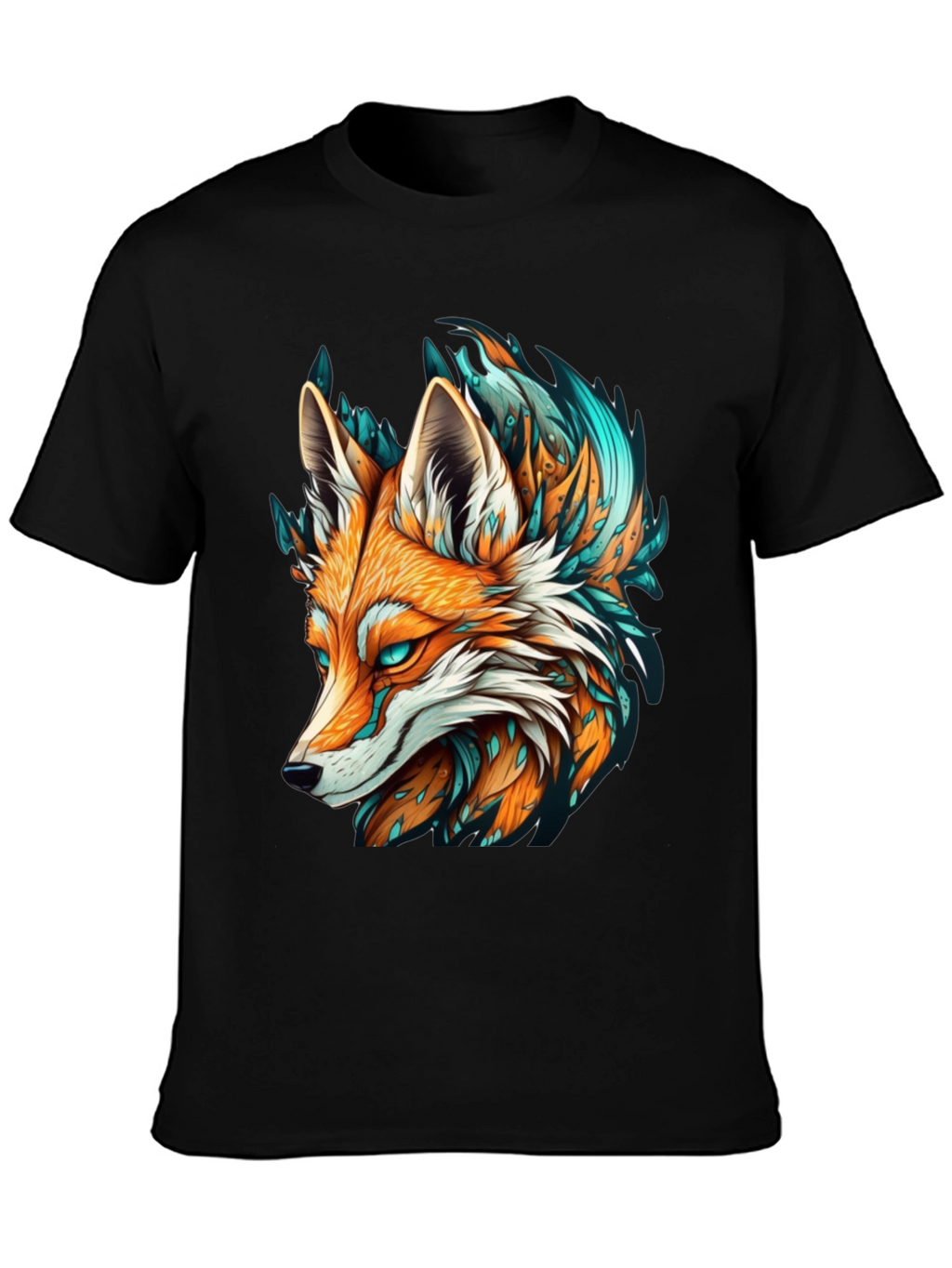 Fox Graphic Tee - Black T-Shirt Cool Design