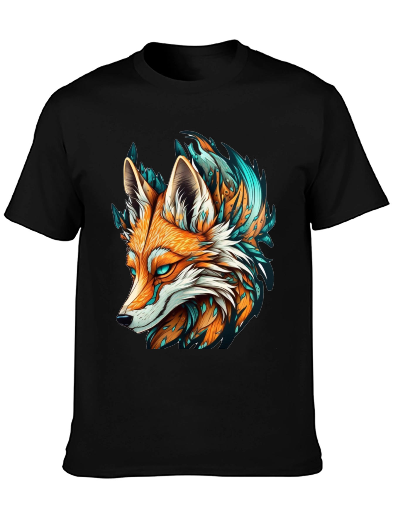 Fox Graphic Tee - Black T-Shirt Cool Design