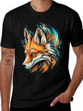 Fox Graphic Tee - Black T-Shirt Cool Design