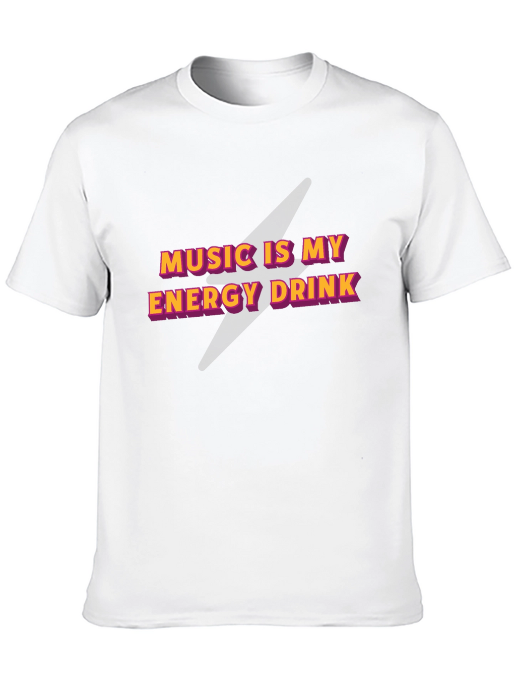 Music is My Energy Drink Black Graphic Tee