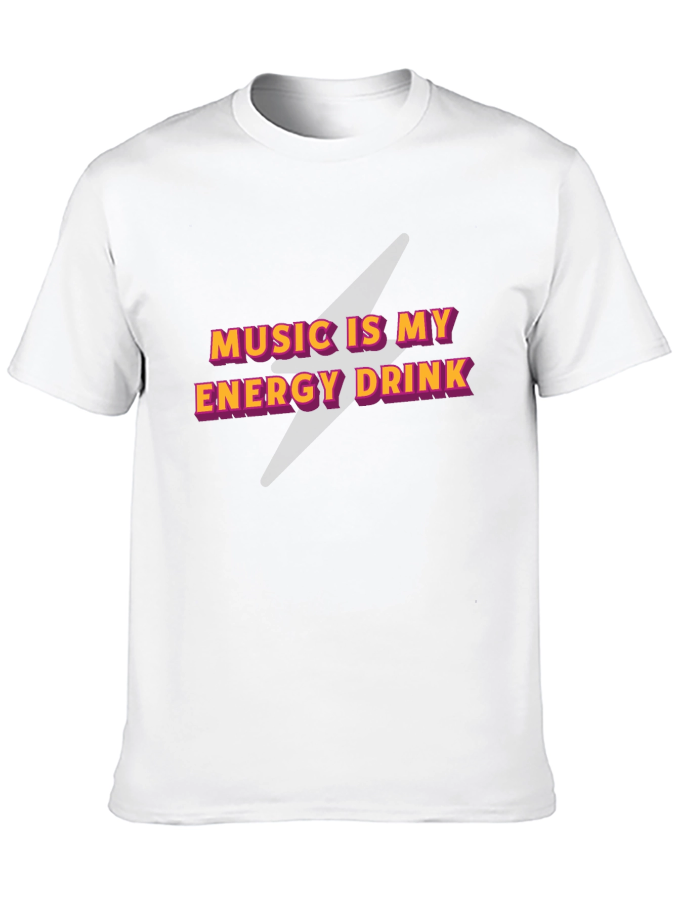 Music is My Energy Drink Black Graphic Tee