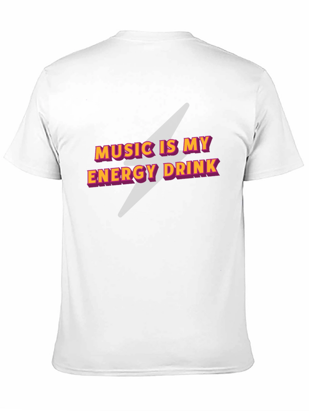 Music is My Energy Drink Black Graphic Tee