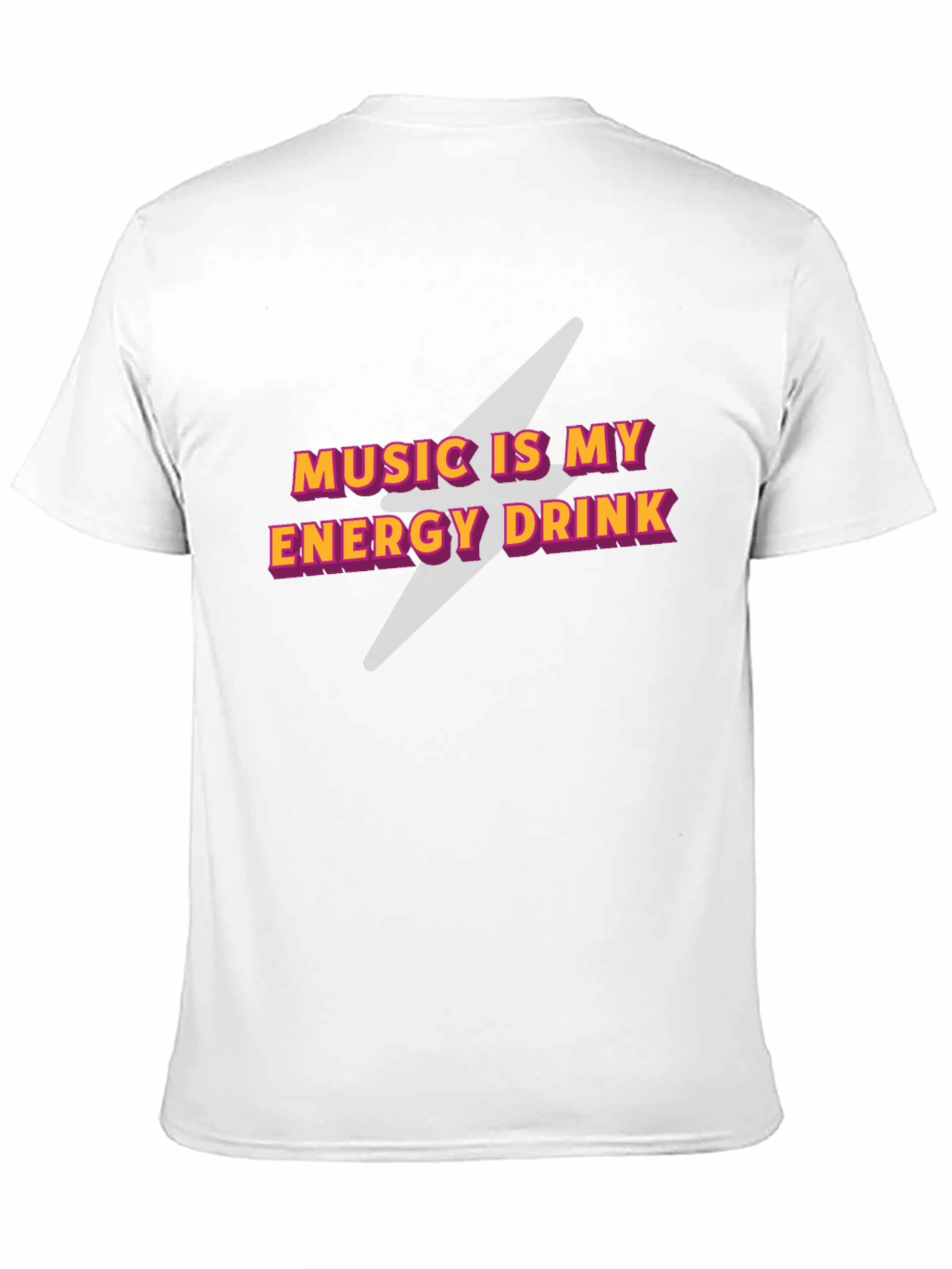 Music is My Energy Drink Black Graphic Tee