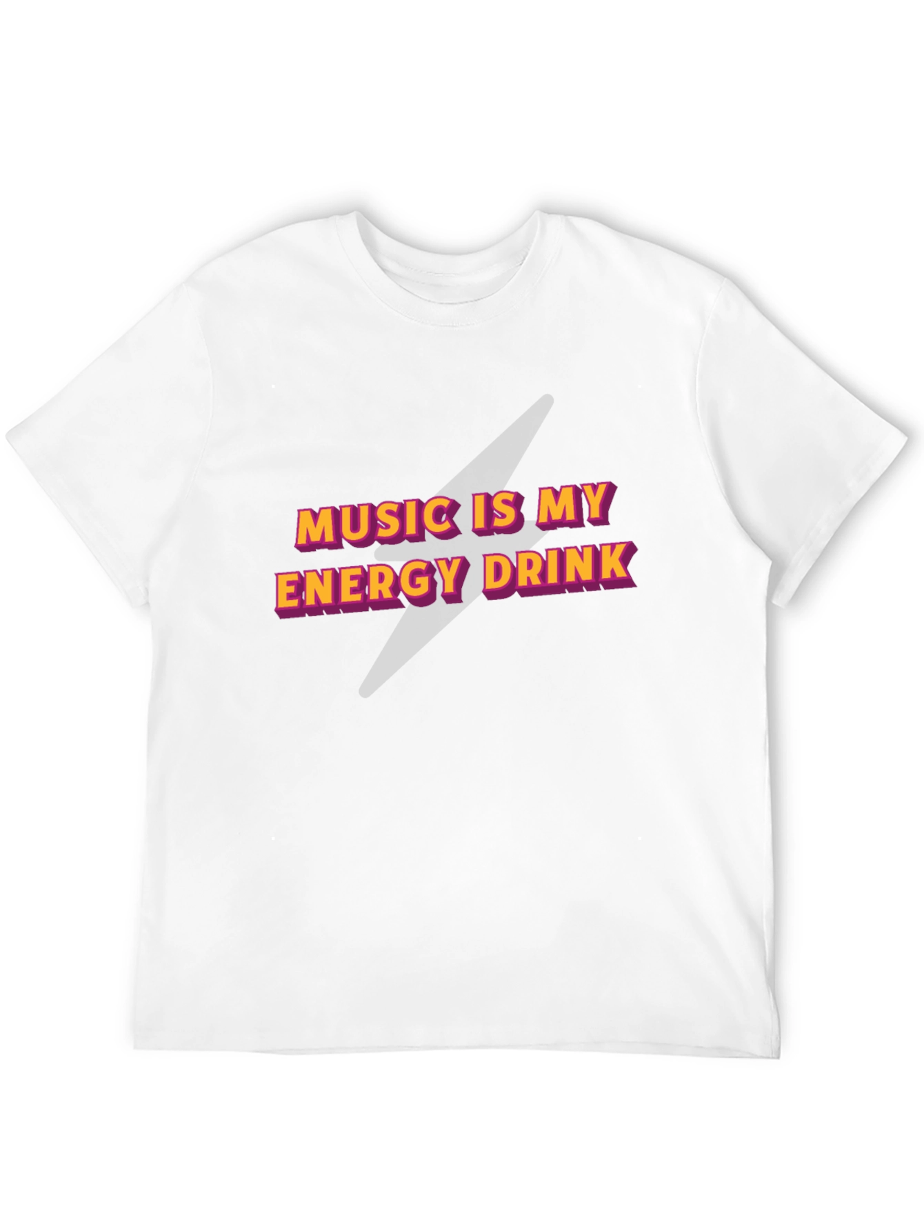 Music is My Energy Drink Black Graphic Tee