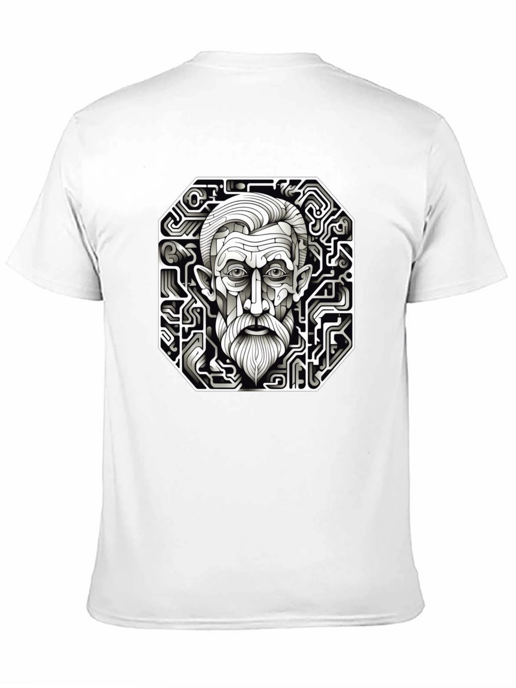 Circuit Portrait Black T-Shirt