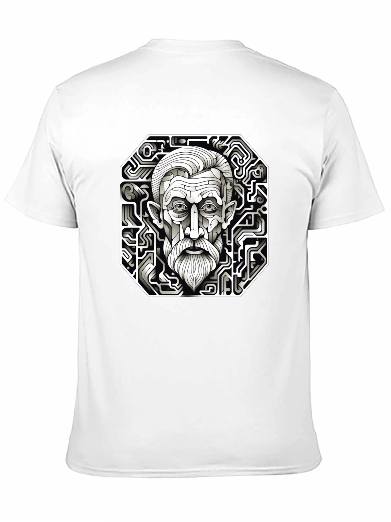 Circuit Portrait Black T-Shirt