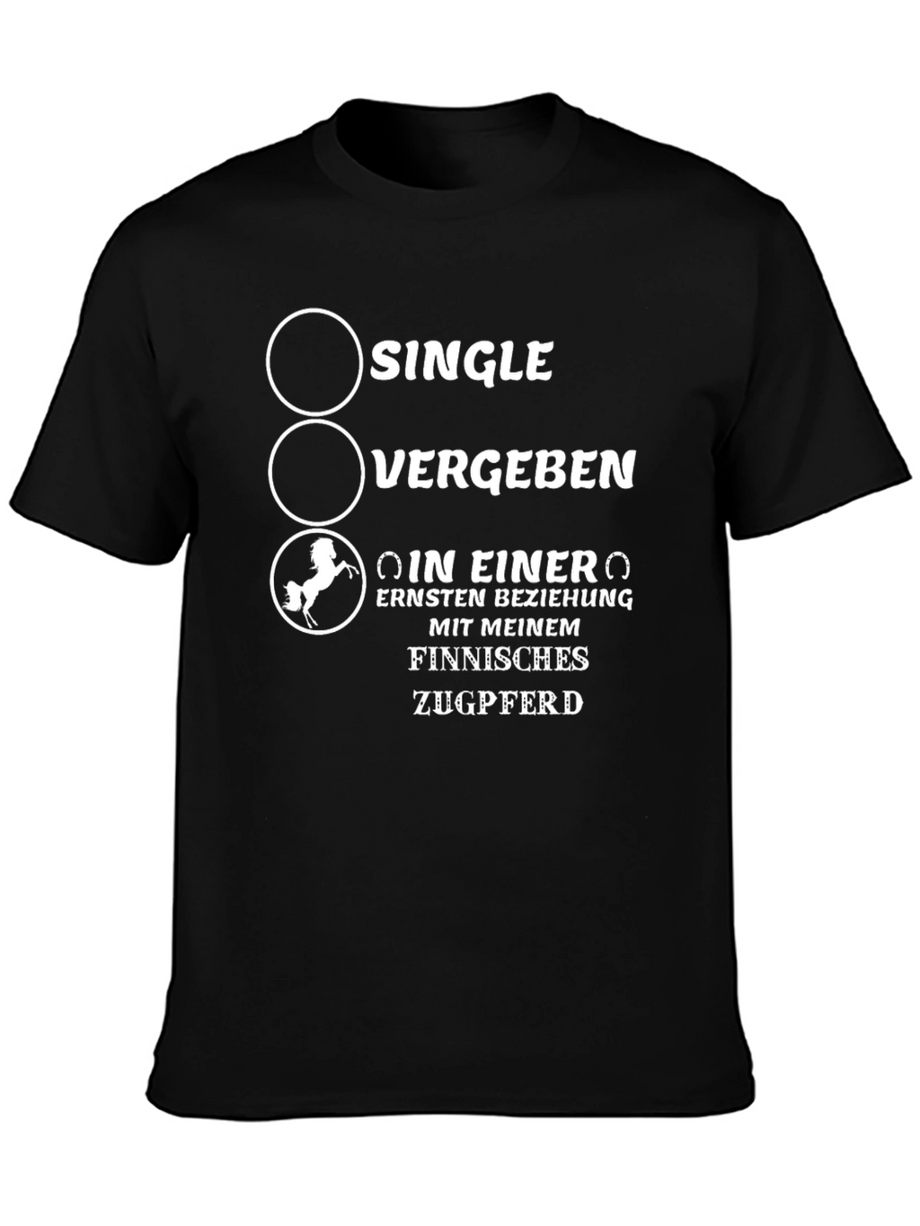 Humorous Finnish Draft Horse Relationship T-Shirt