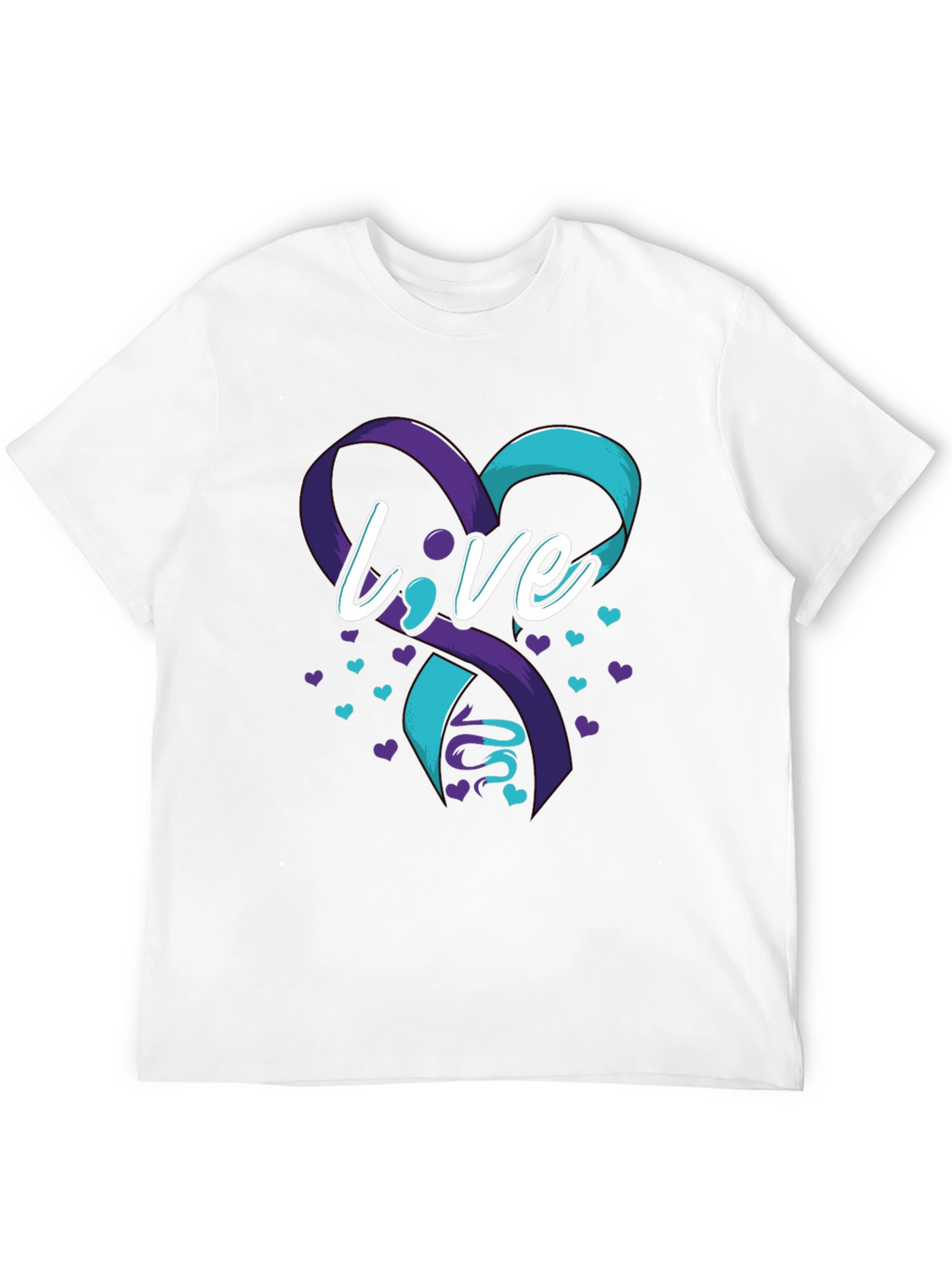 Live Suicide Prevention Awareness Ribbon Heart T-Shirt