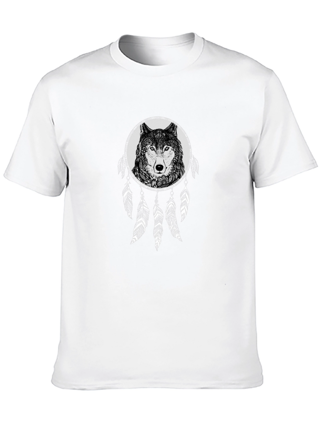 Wolf Dreamcatcher Graphic T-Shirt