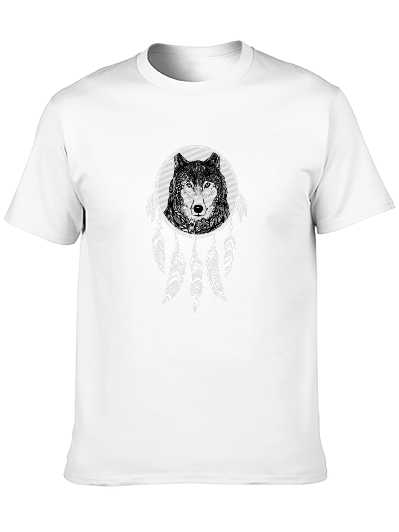 Wolf Dreamcatcher Graphic T-Shirt