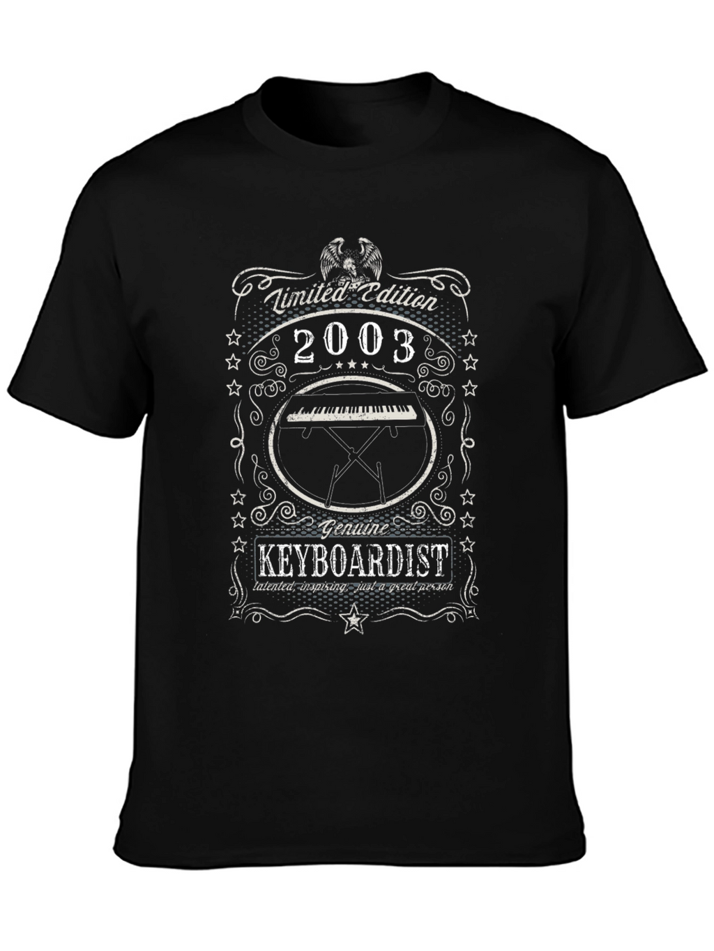Limited Edition 2003 Keyboardist Black T-Shirt