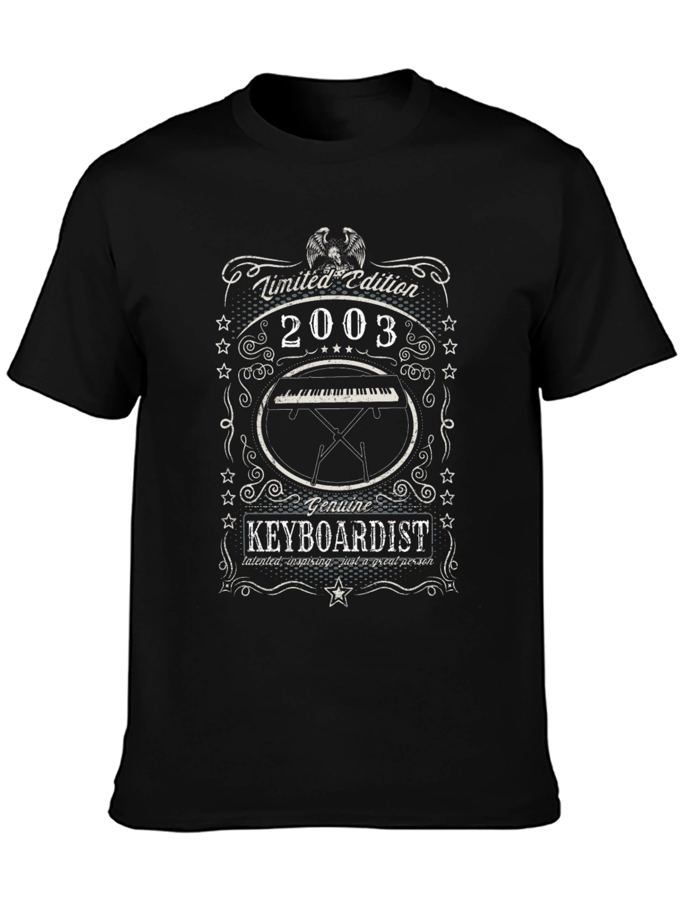 Limited Edition 2003 Keyboardist Black T-Shirt