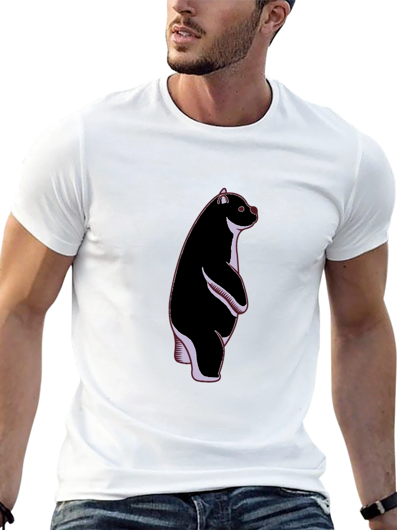 Bear Graphic Tee - Stand Out Style