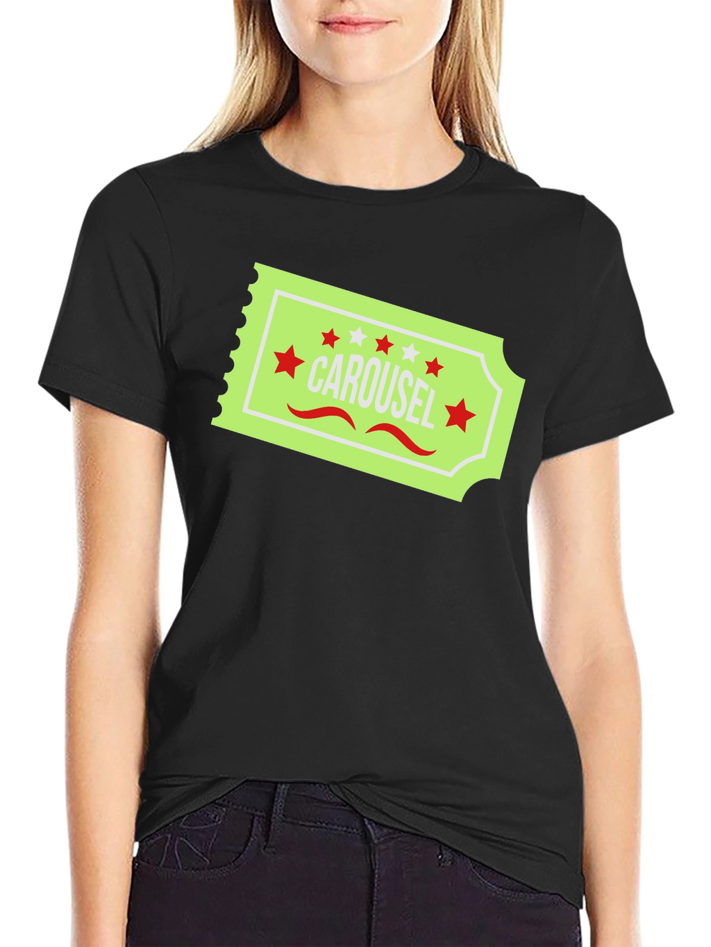 Carousel Ticket Graphic T-Shirt