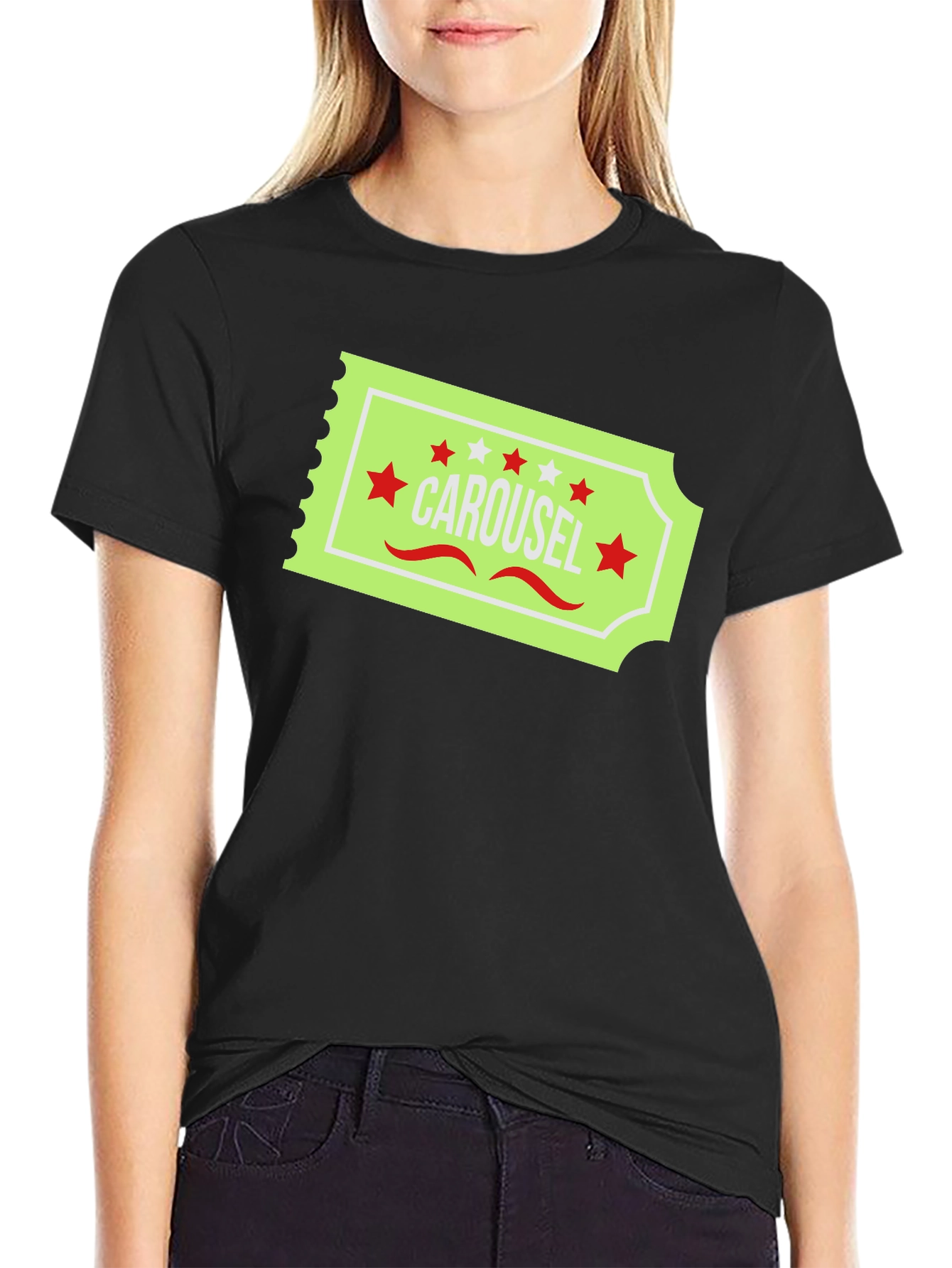 Carousel Ticket Graphic T-Shirt