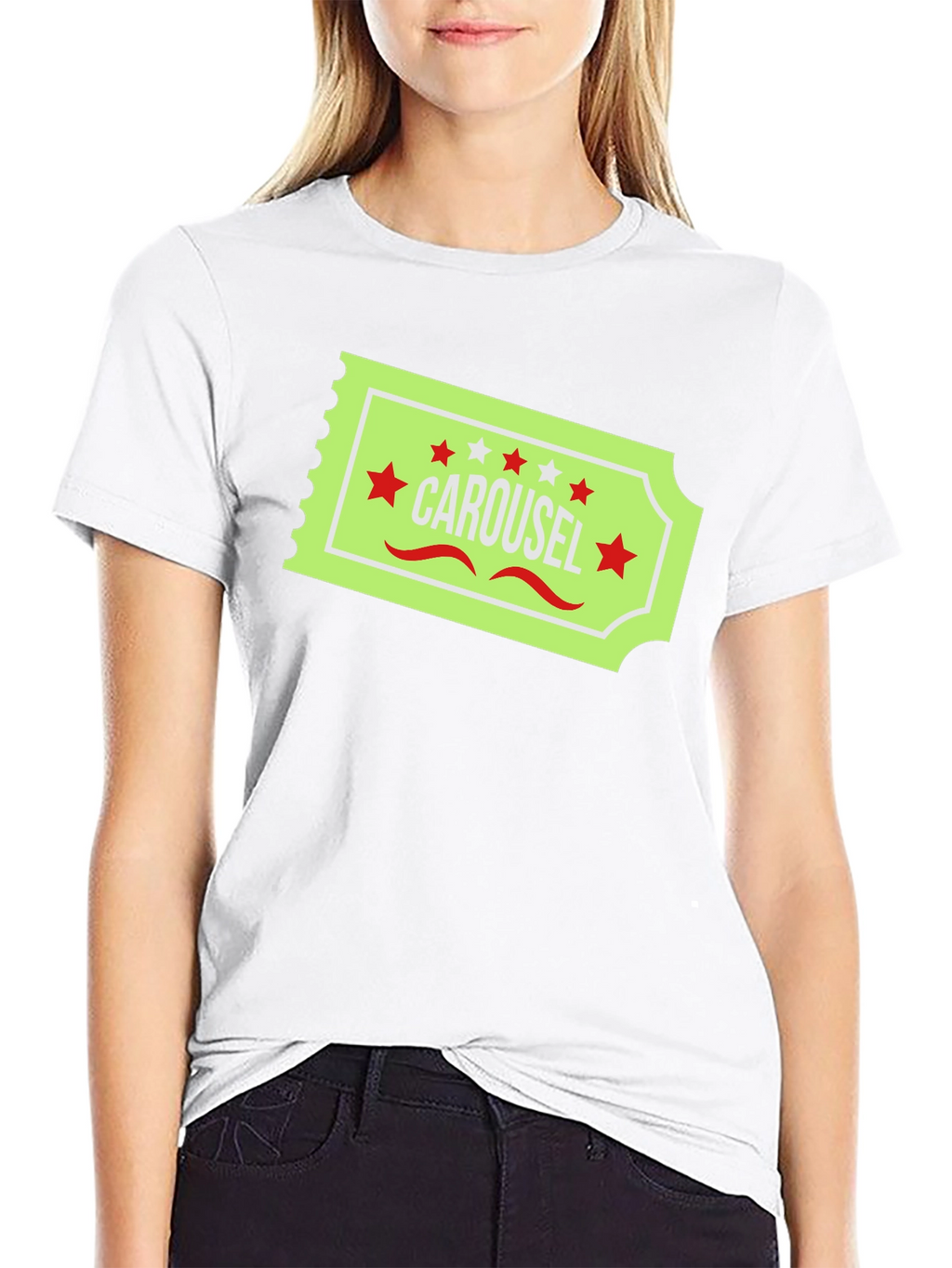 Carousel Ticket Graphic T-Shirt
