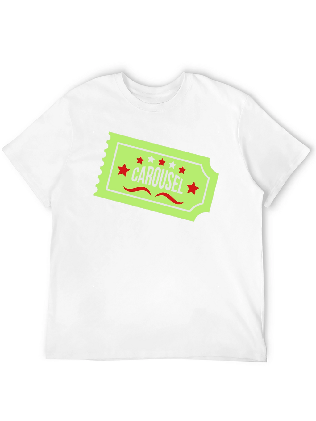 Carousel Ticket Graphic T-Shirt
