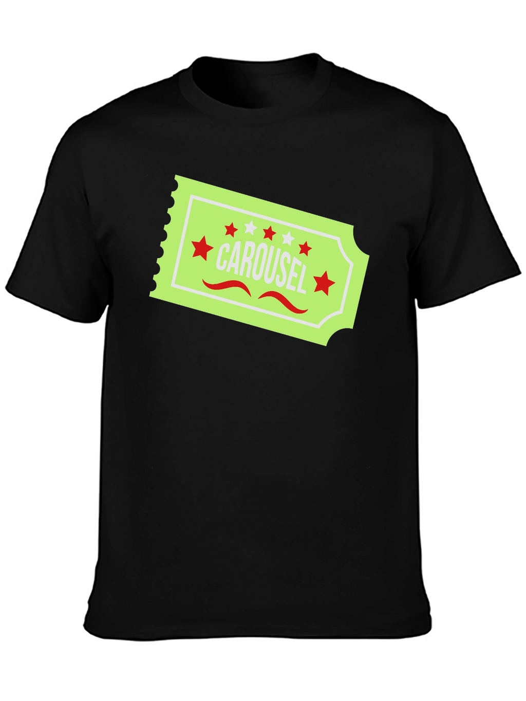 Carousel Ticket Graphic T-Shirt